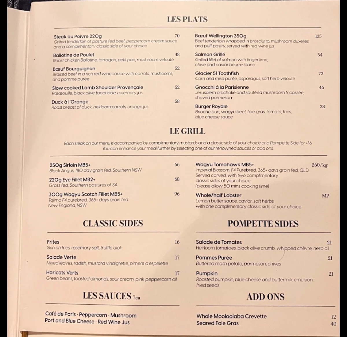 Menu photo 1