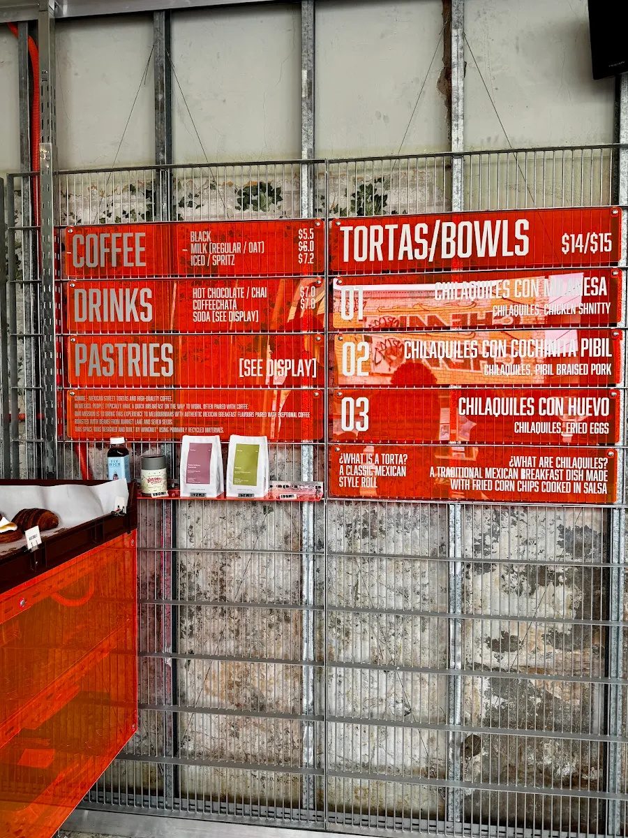 Menu, CUMBÉ Tortas & Coffee