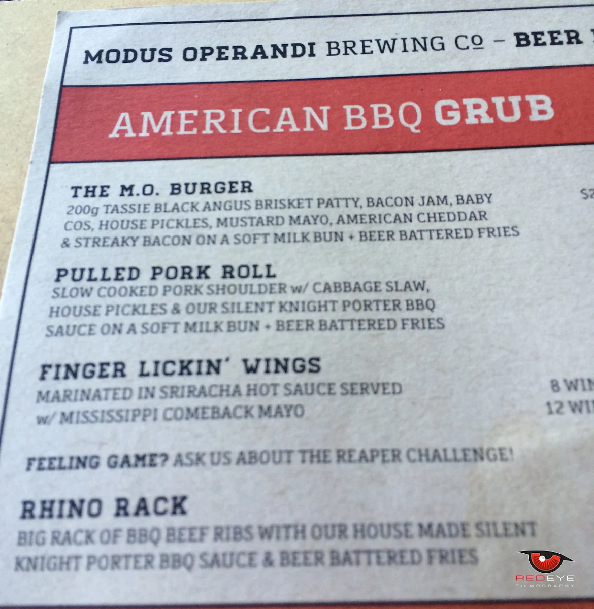 Menu, Modus Brewing