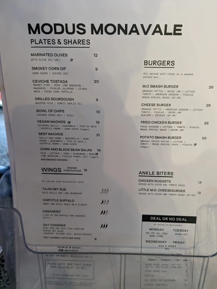 Menu, Modus Brewing