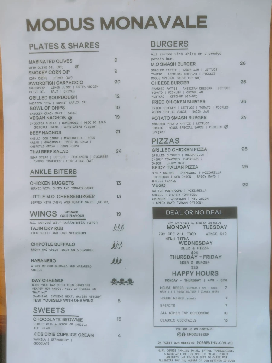 Menu, Modus Brewing