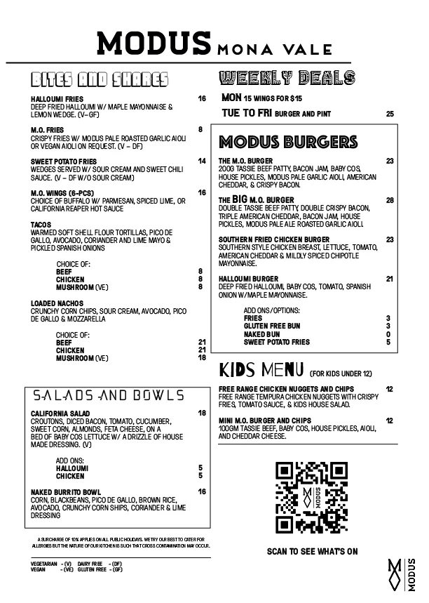 Menu, Modus Brewing