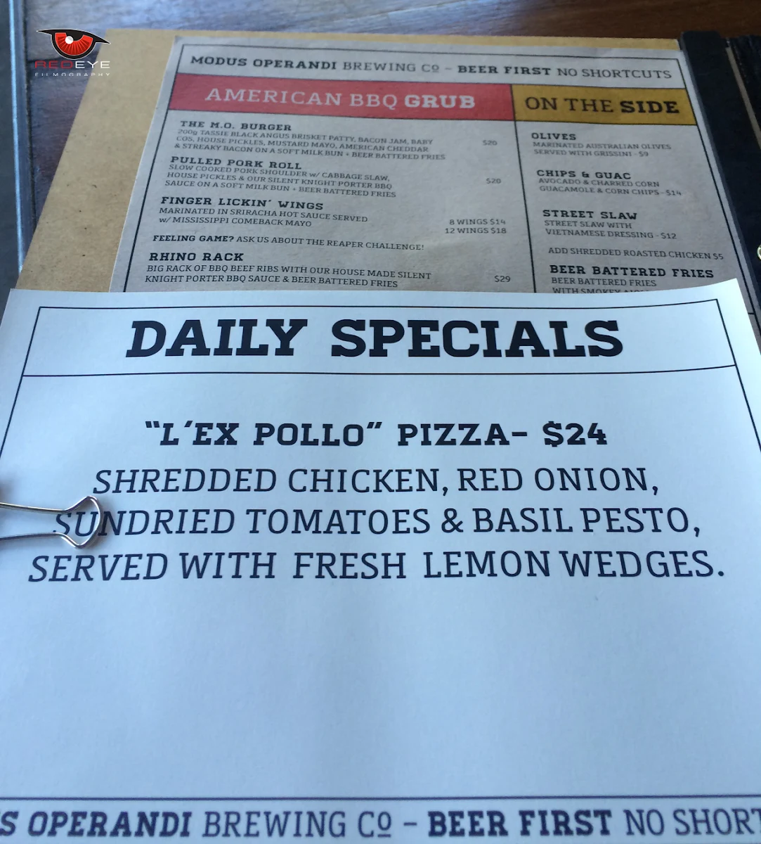 Menu, Modus Brewing