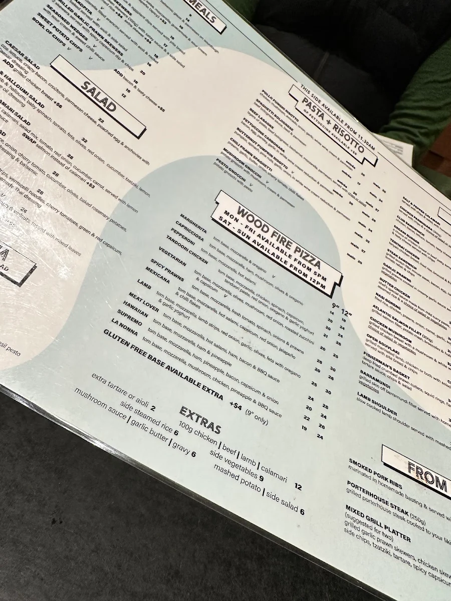 Menu, Degani