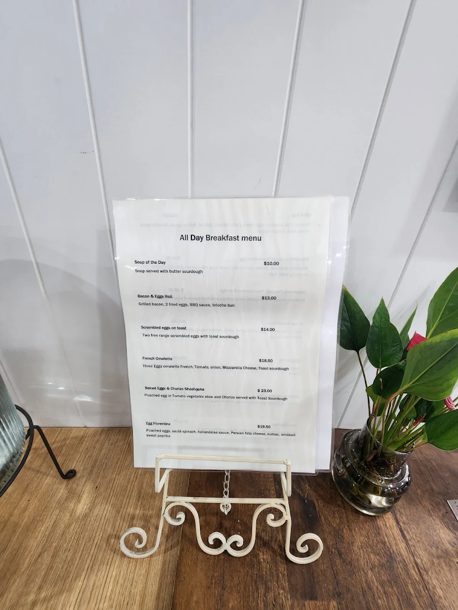 Menu, Good cafe gordon