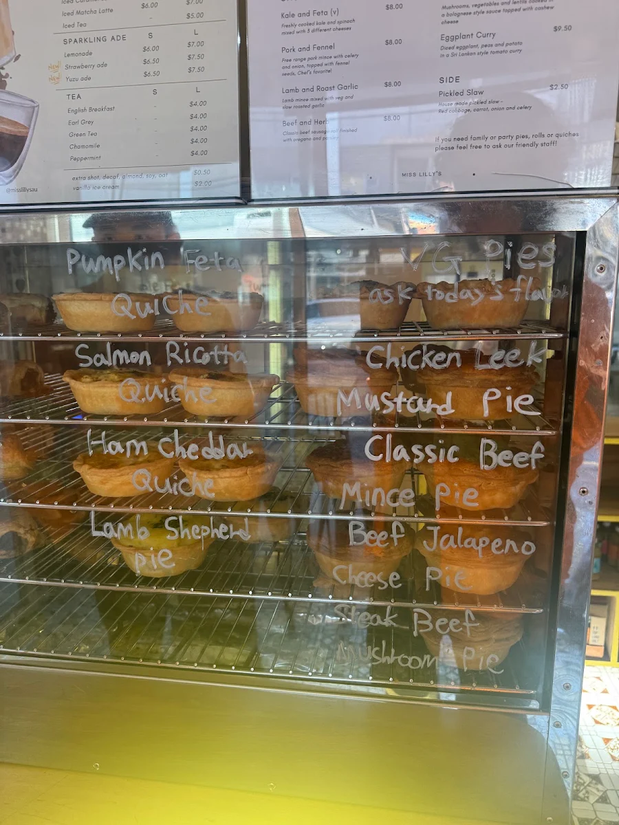 Menu, Miss Lilly’s - Bakery Café