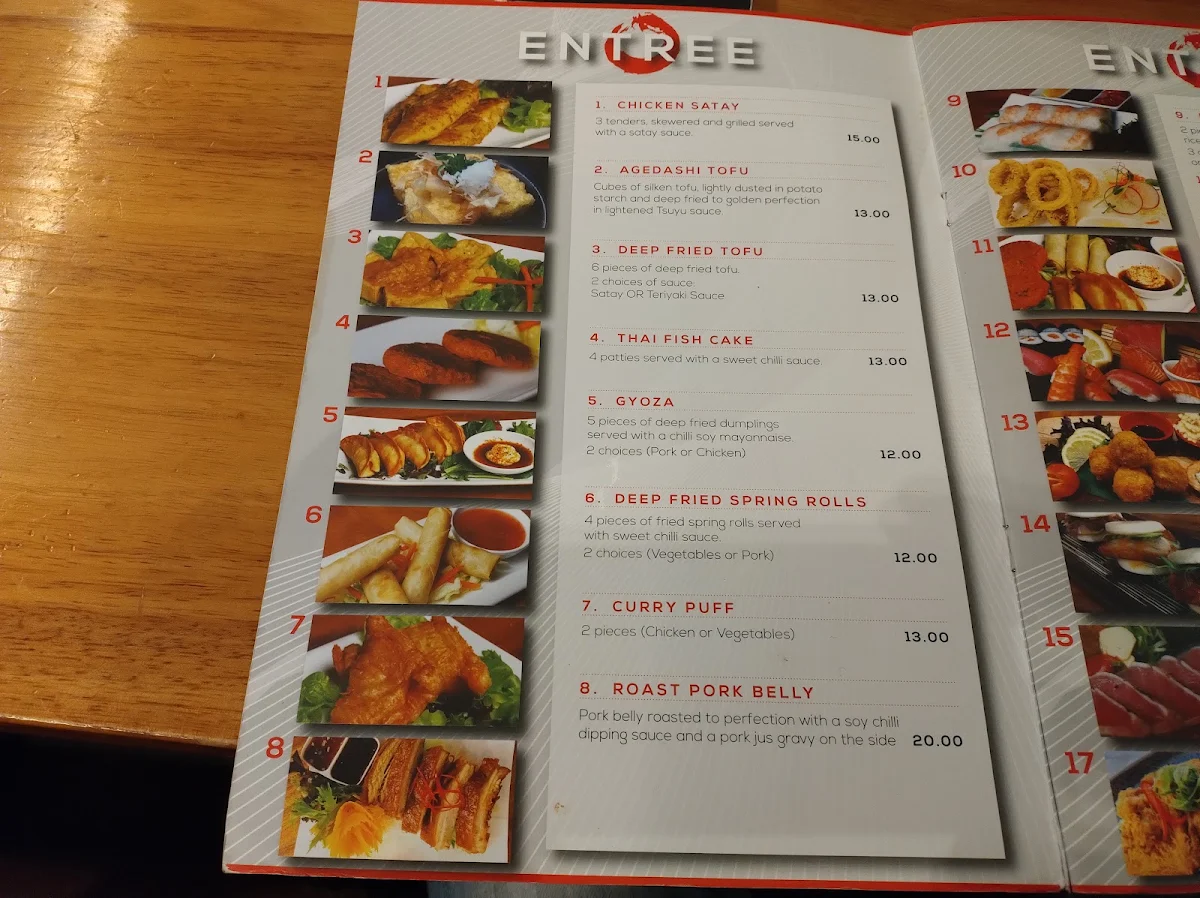 Menu, Tao Café Whitfords