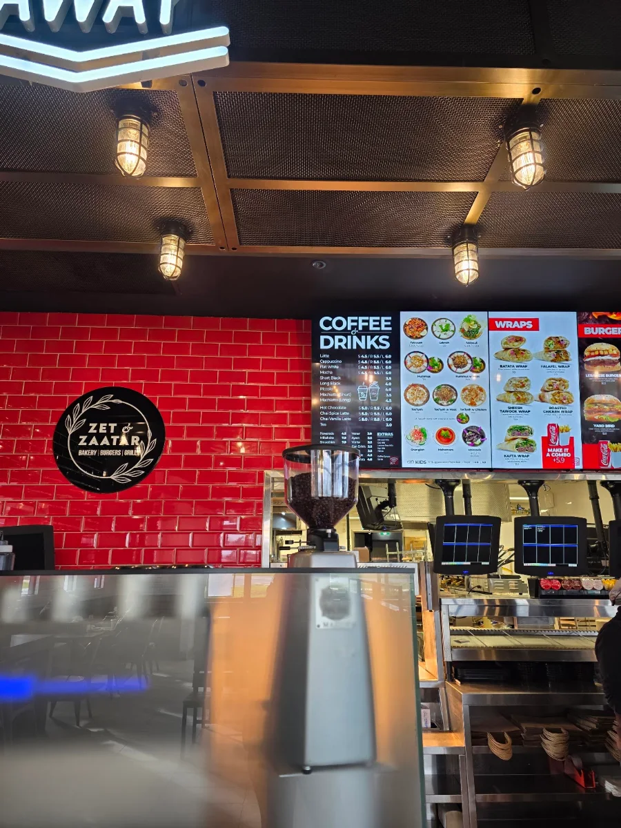 Menu, ZetandZaatar Bakery
