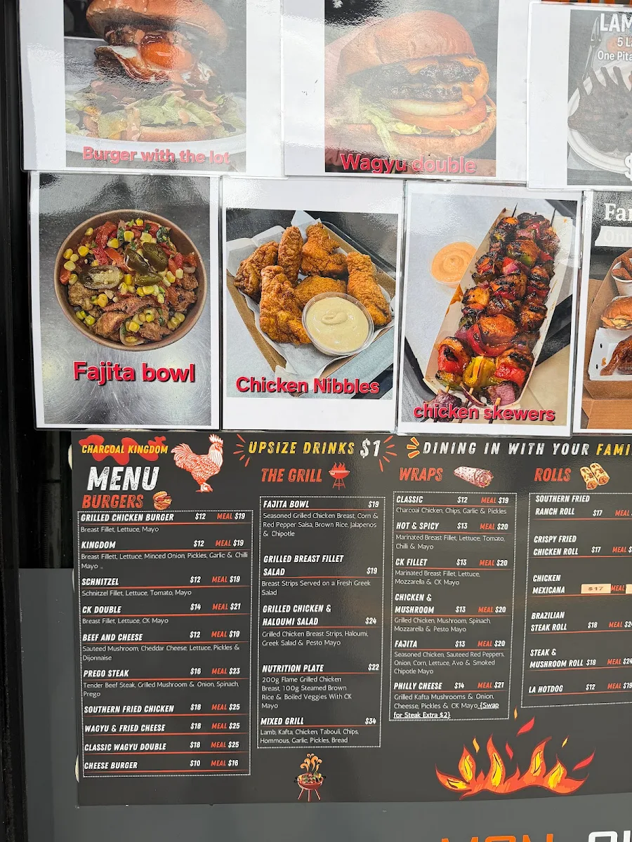 Menu, Charcoal Kingdom