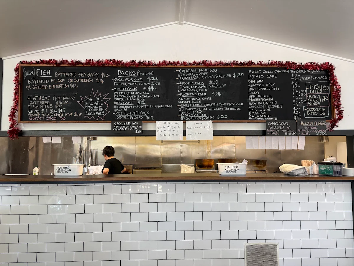 Menu, Port Campbell Takeaway