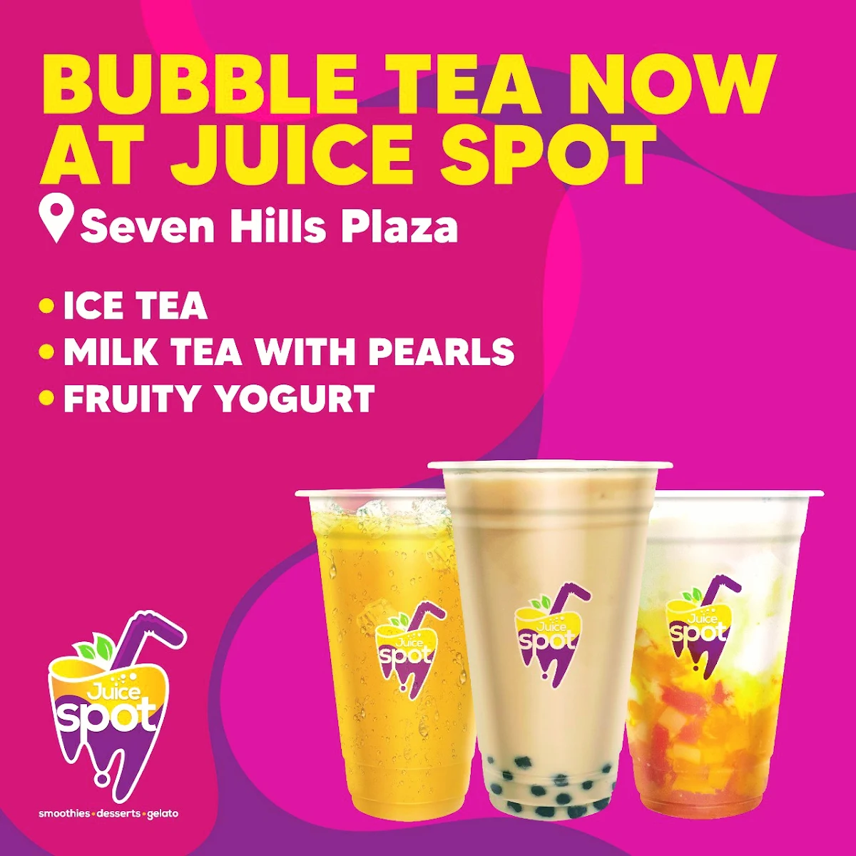 Menu, Juice Spot & Bubble Tea Seven Hills