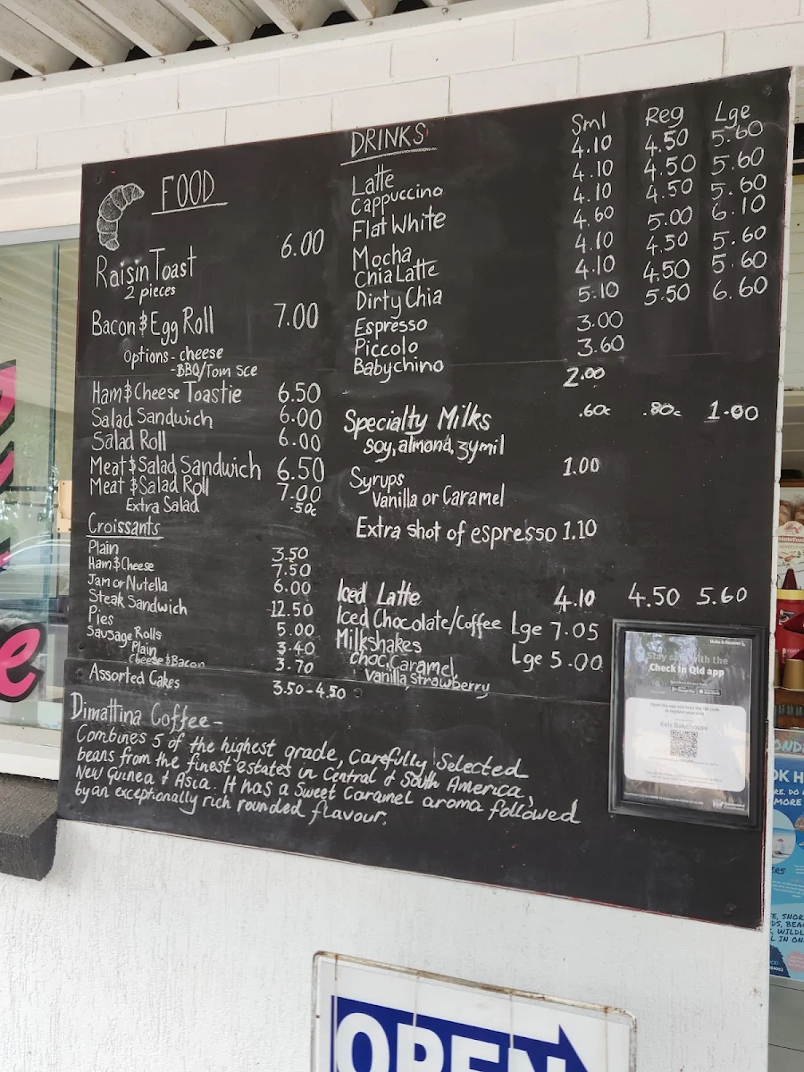 Menu, Kelz Bakehouse