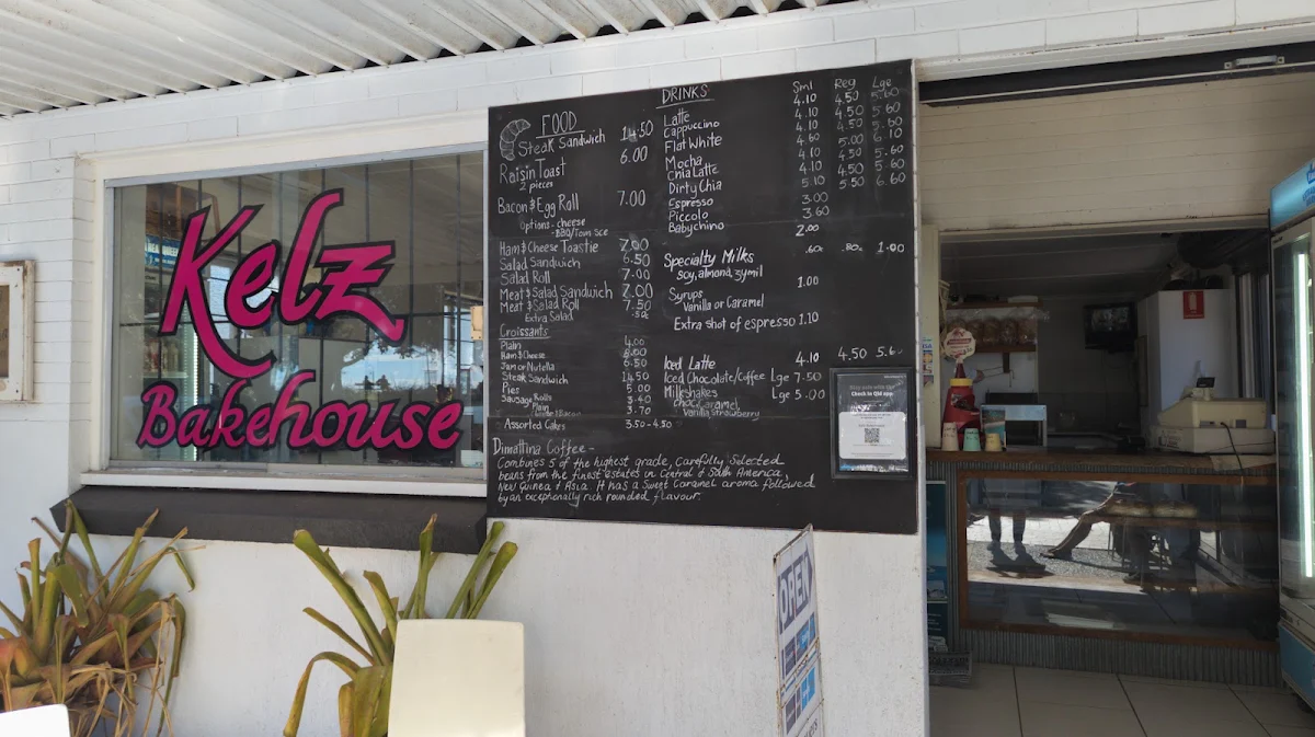 Menu, Kelz Bakehouse