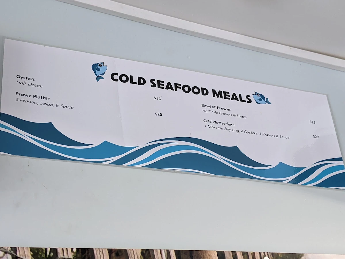 Menu, Simply Tops Seafood Bar