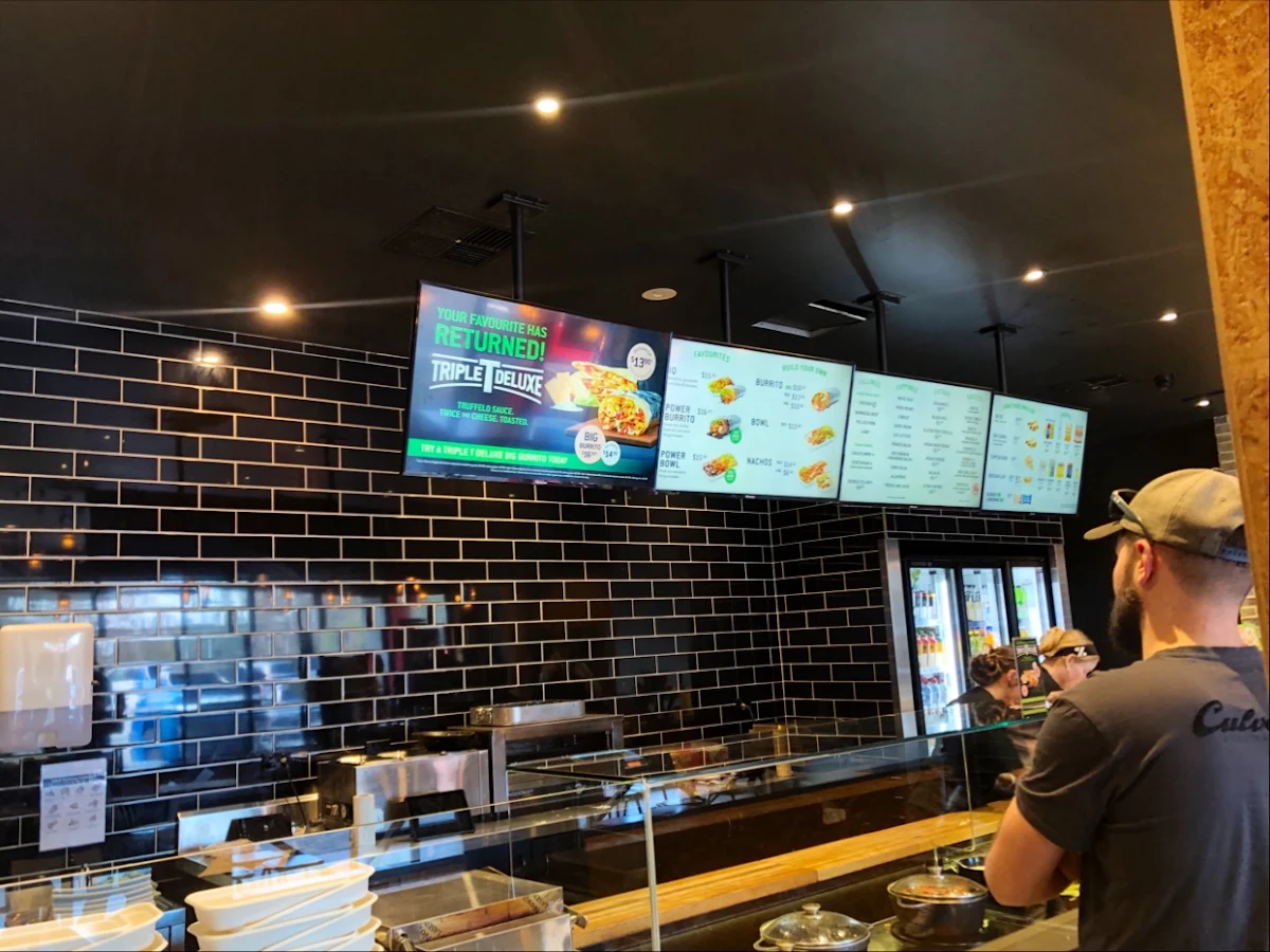 Menu, Zambrero Malaga