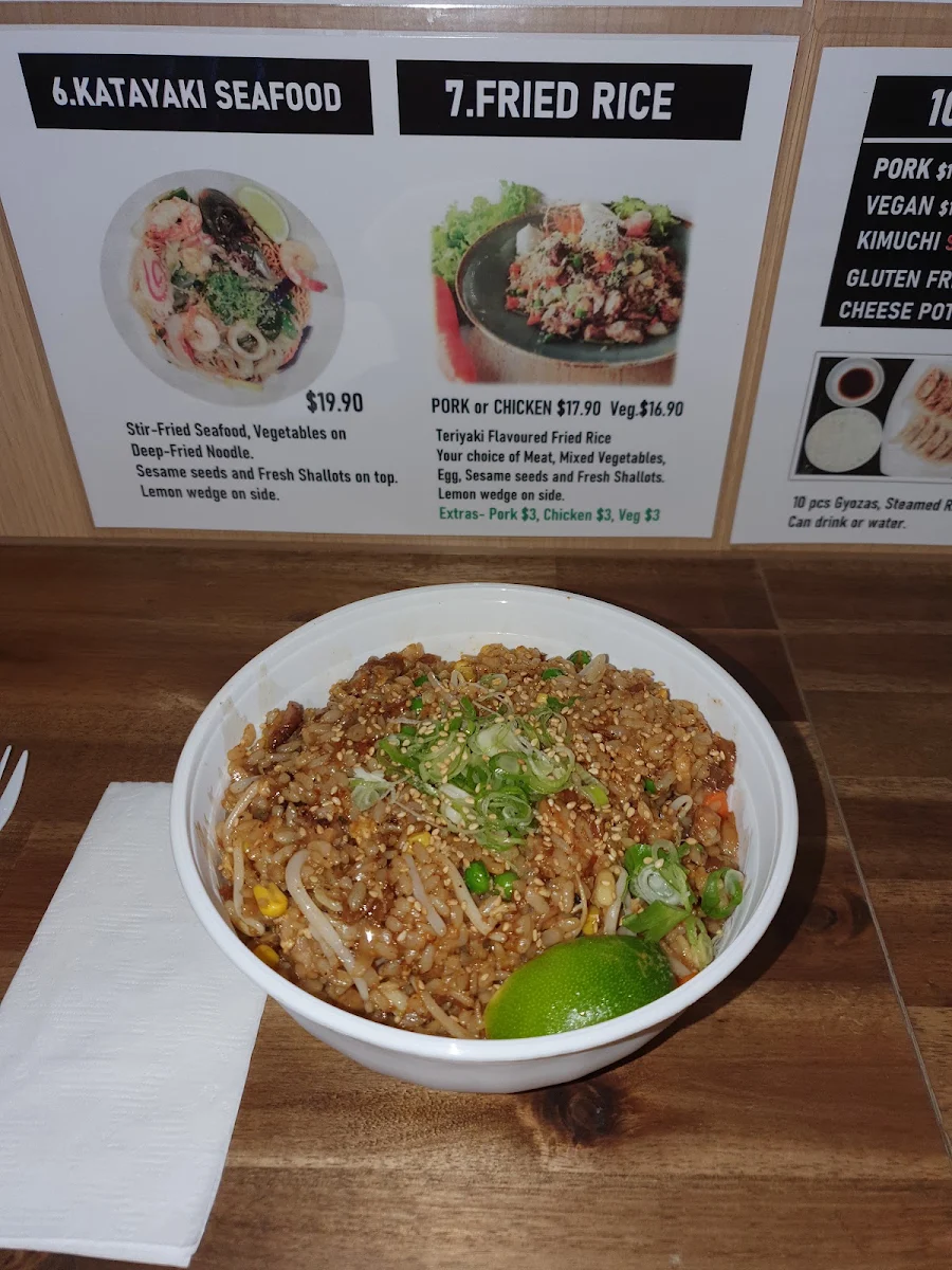 Menu, Ramen Street @ Cairns Central Shopping Centre