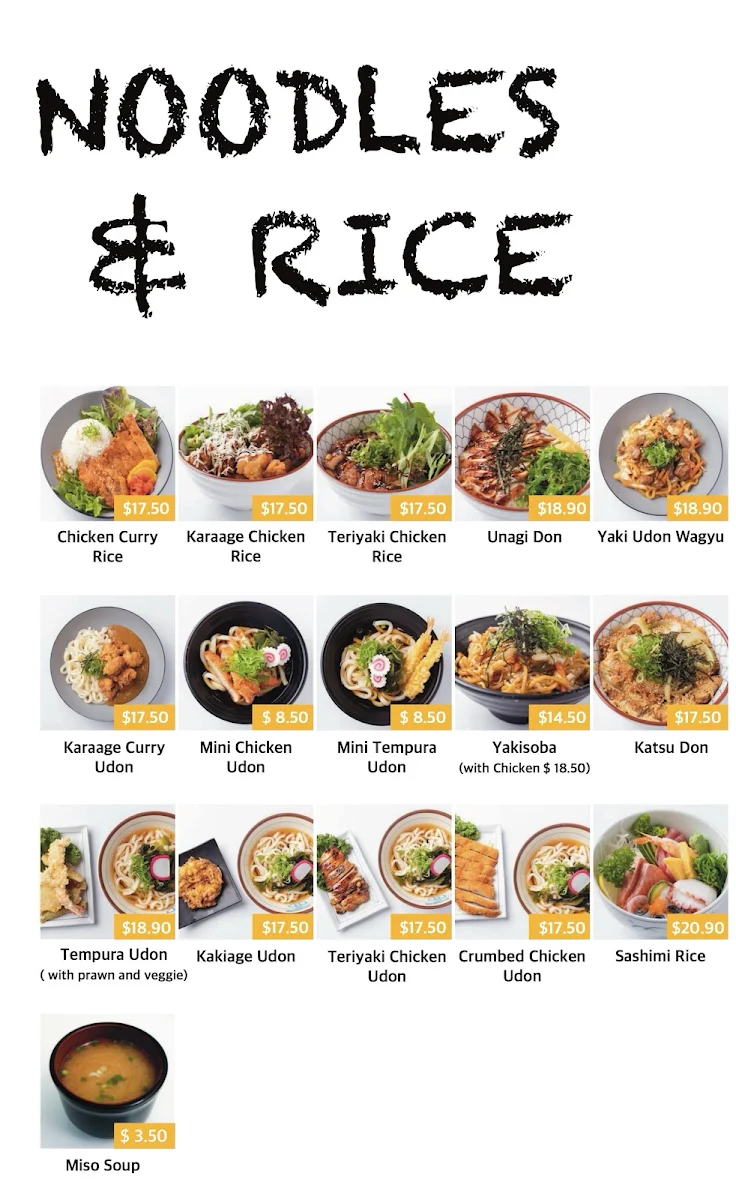 Menu, Eat Sushi