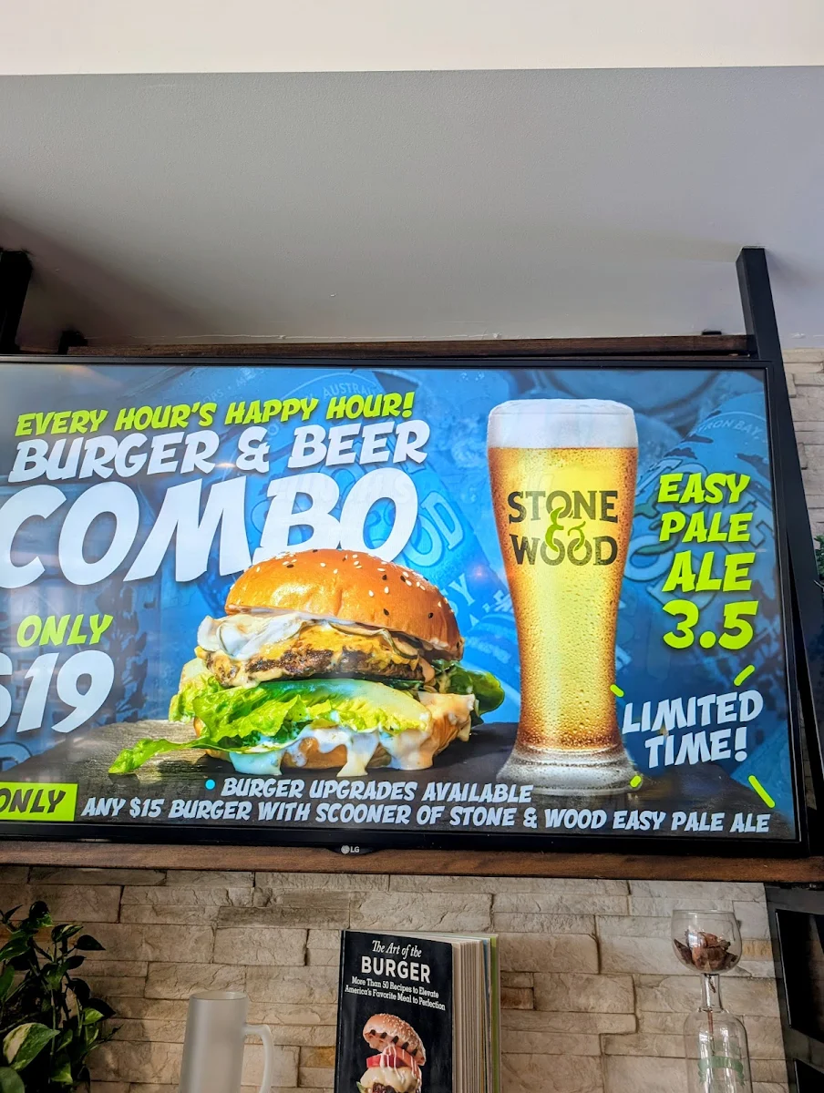 Menu, OMC Burgers & Bar