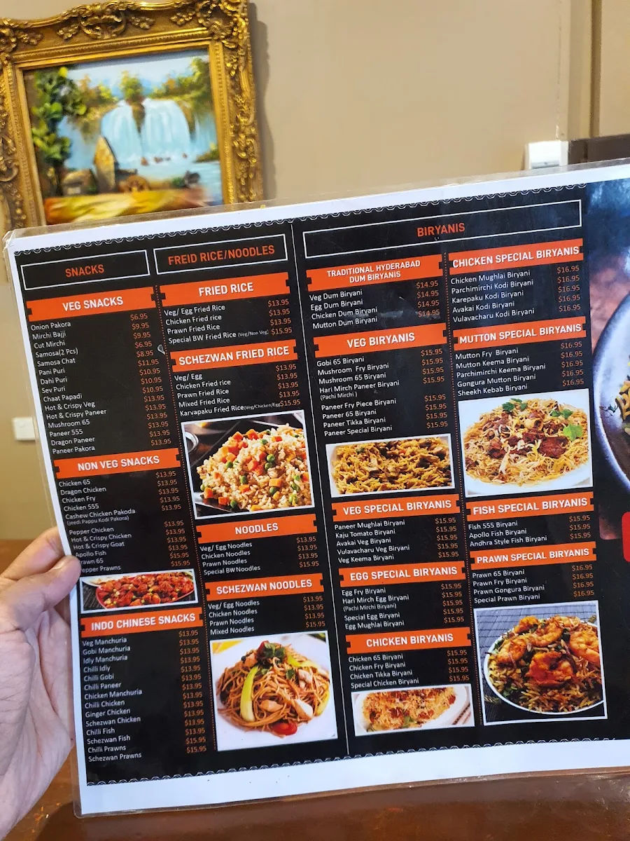 Menu, Biryani Nation Laverton
