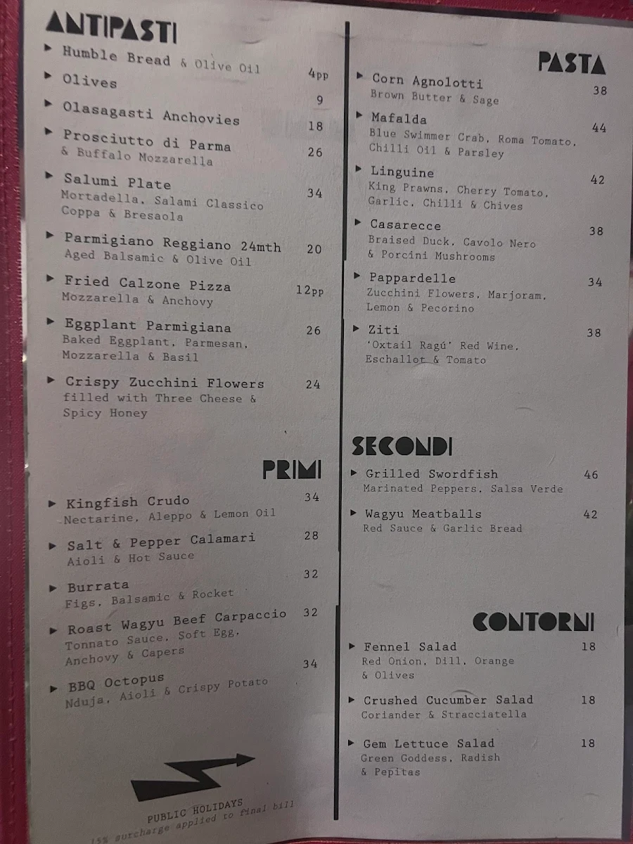 Menu, Bastardo