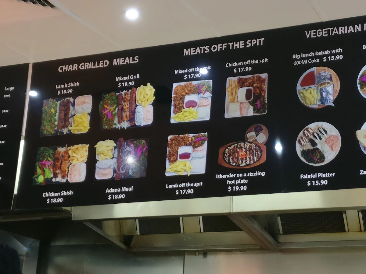 Menu, Double Degree Kebabs