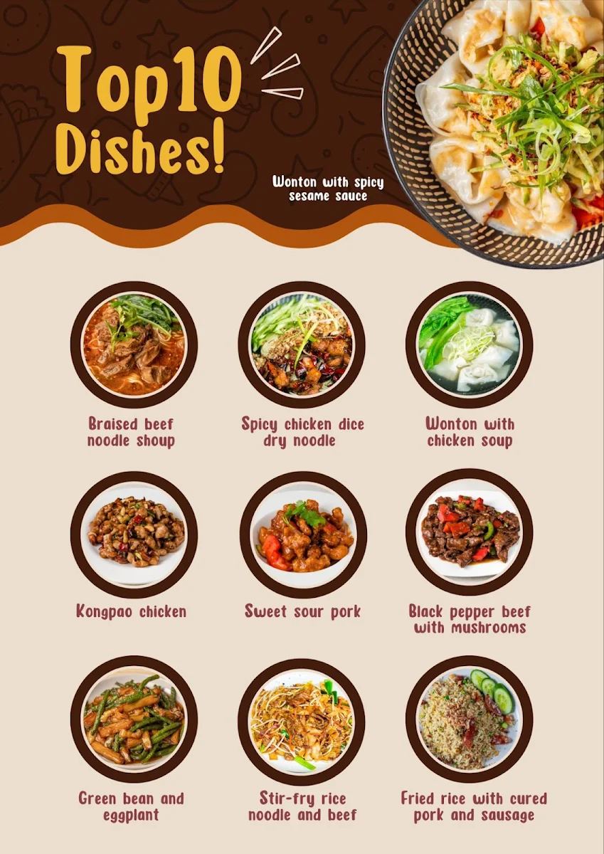 Menu, Ba Shan
