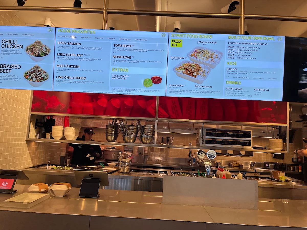 Menu, FISHBOWL - Flinders Lane