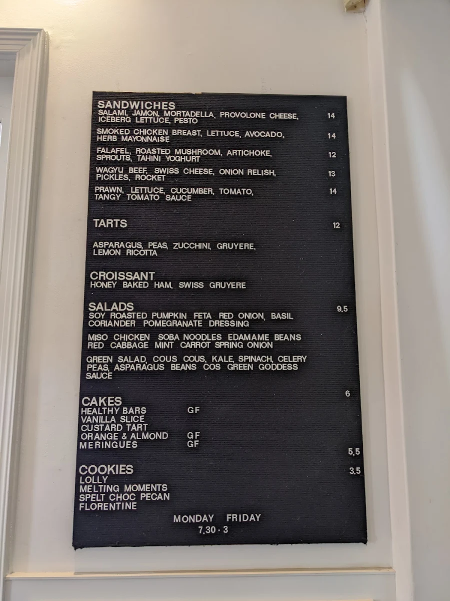 Menu, The Lion Hotel