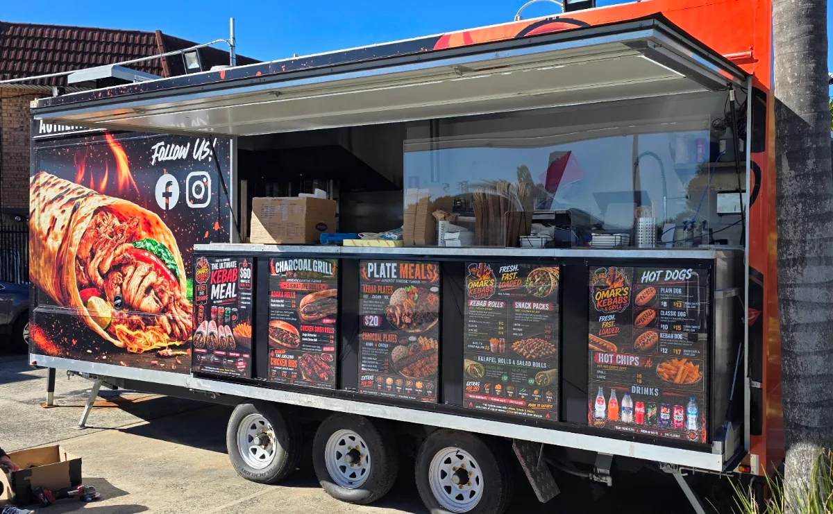 Menu, Omars Kebabs & Grill