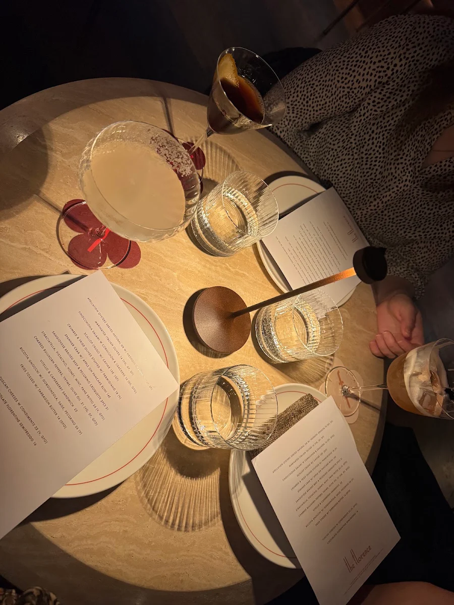 Menu, The Florence