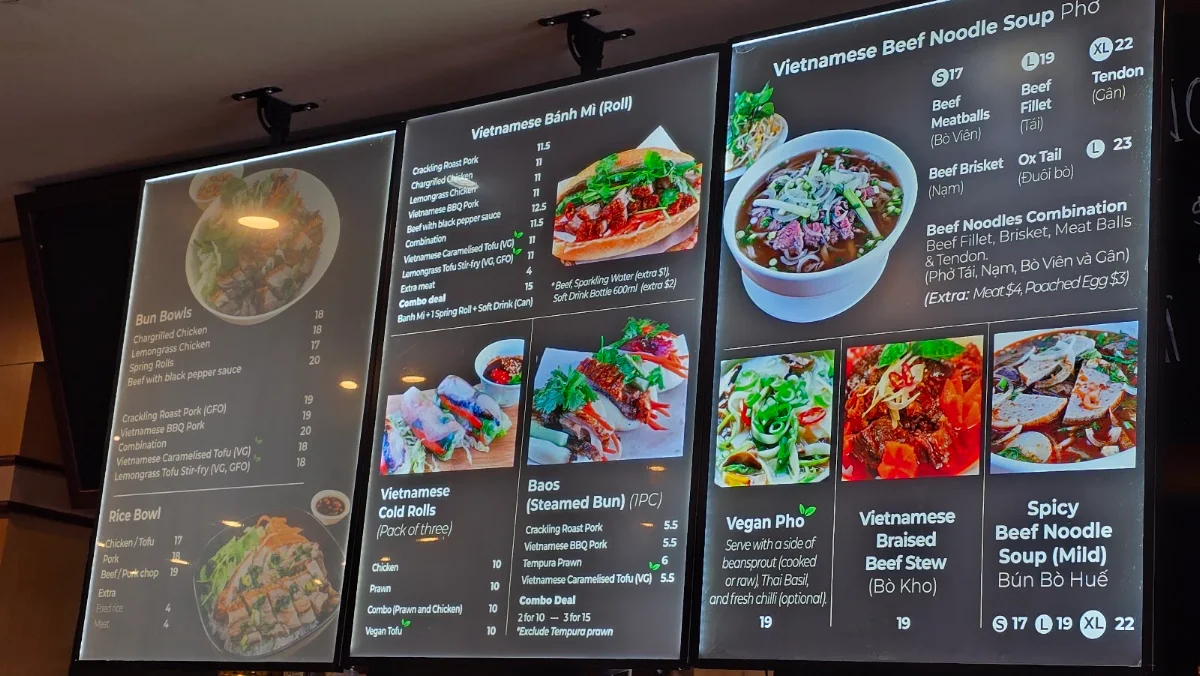 Menu, Vietloca
