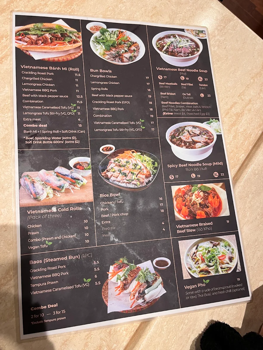 Menu, Vietloca