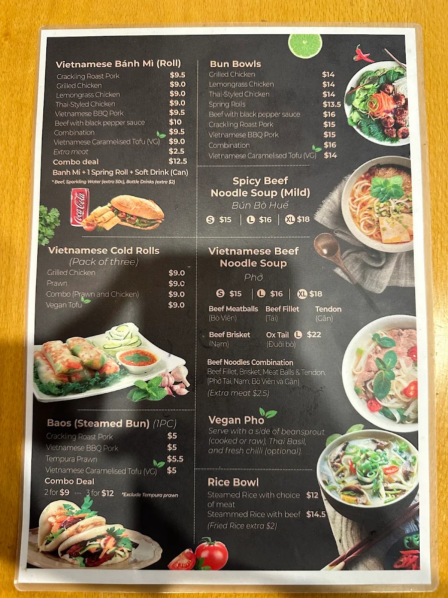 Menu, Vietloca