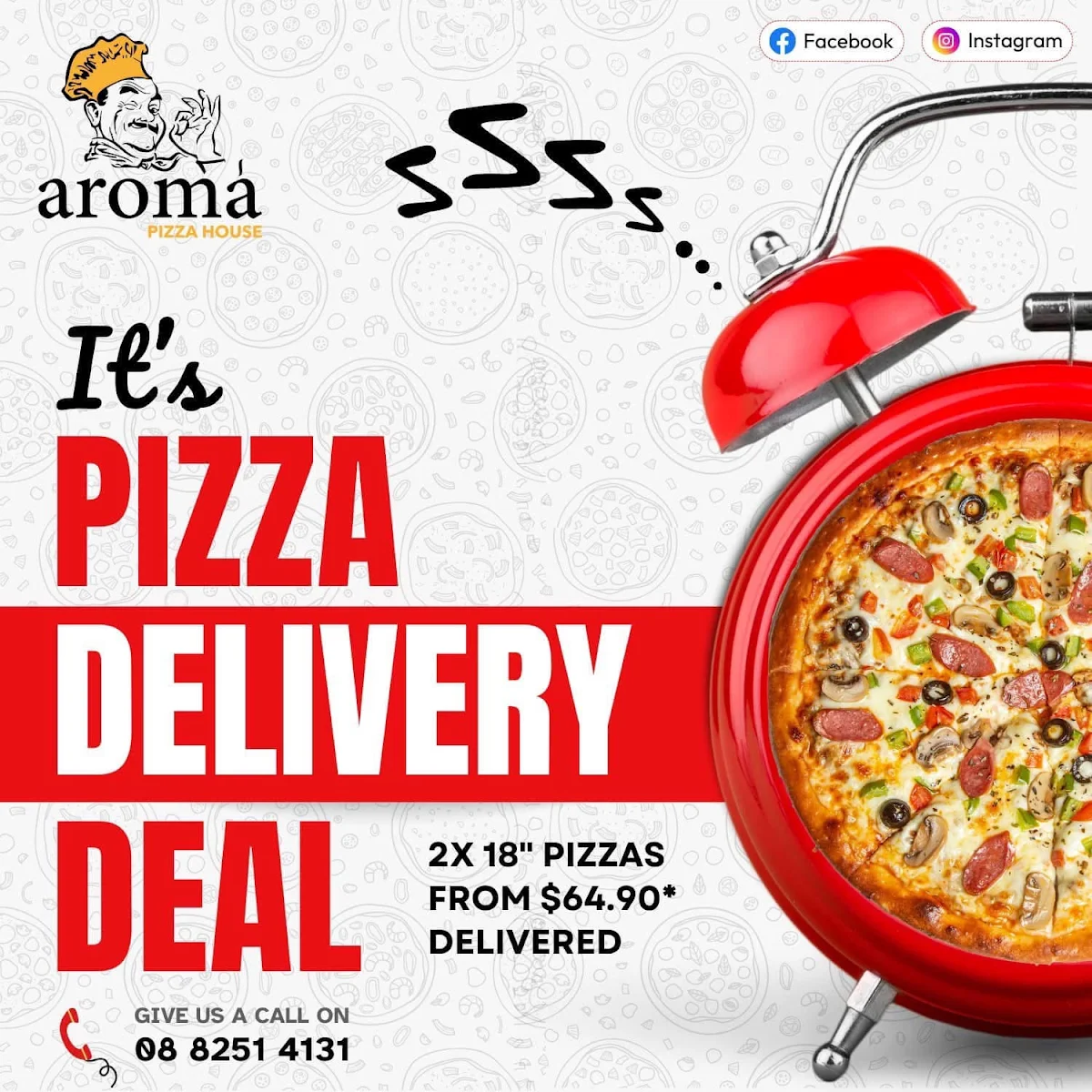 Menu, Aroma Pizza House Golden Grove Greenwith