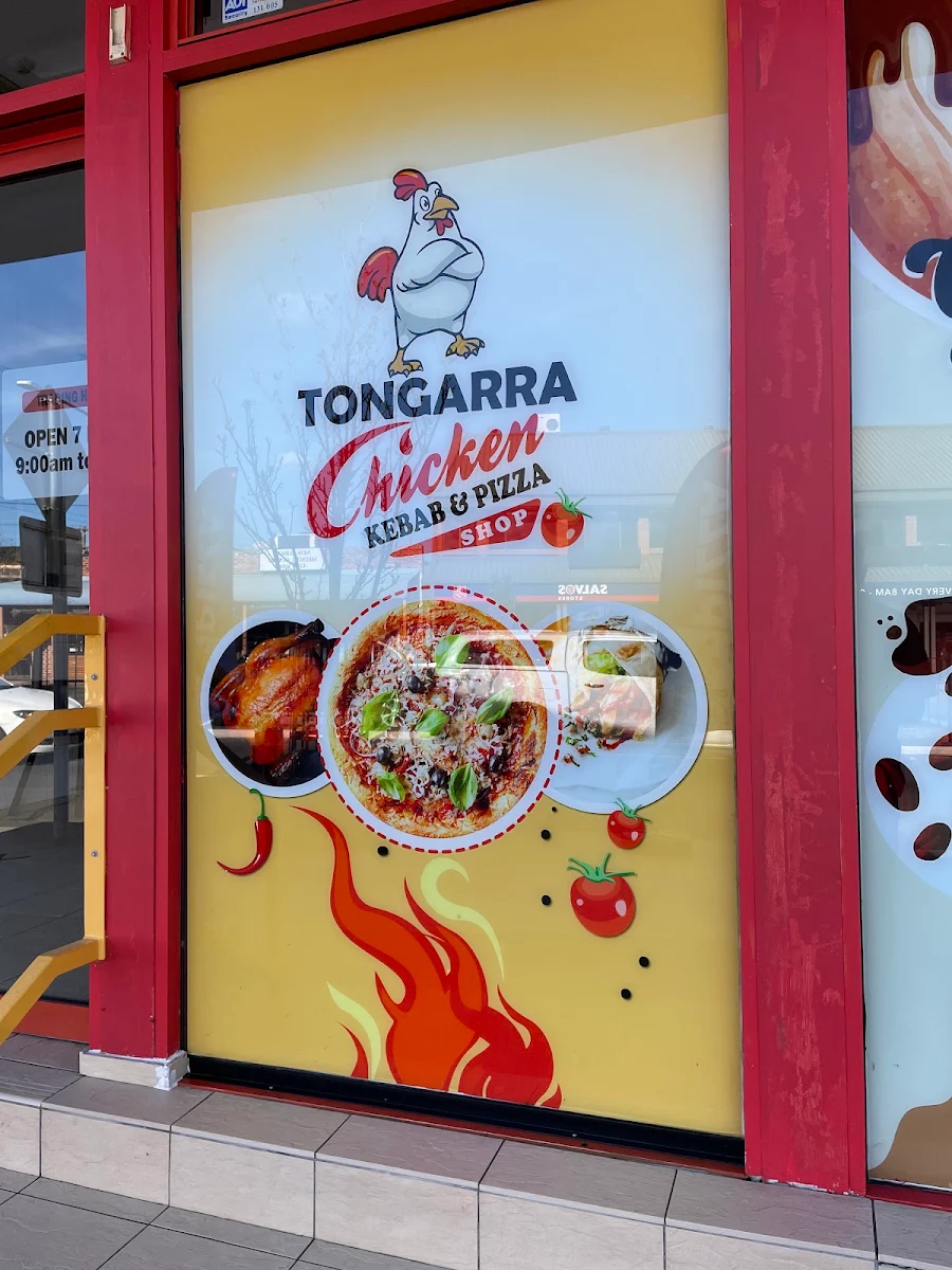 Menu, Tongarra Chicken Kebab and Pizza Shop