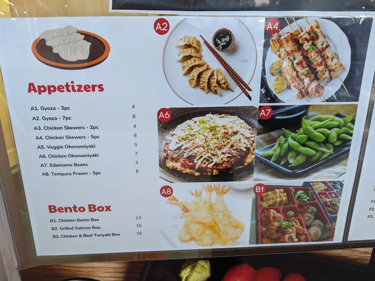 Menu, Blackburn Asian Cuisine