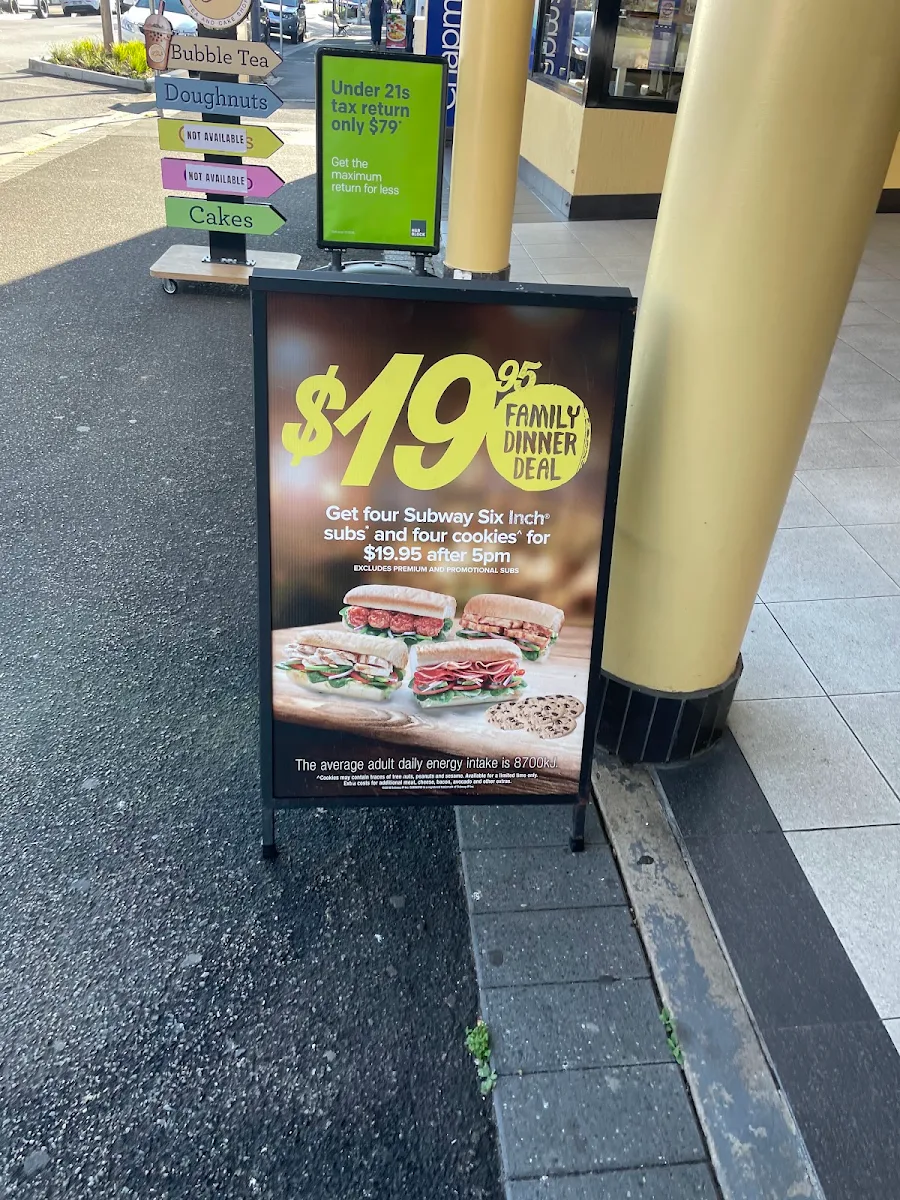 Menu, Subway Springwood