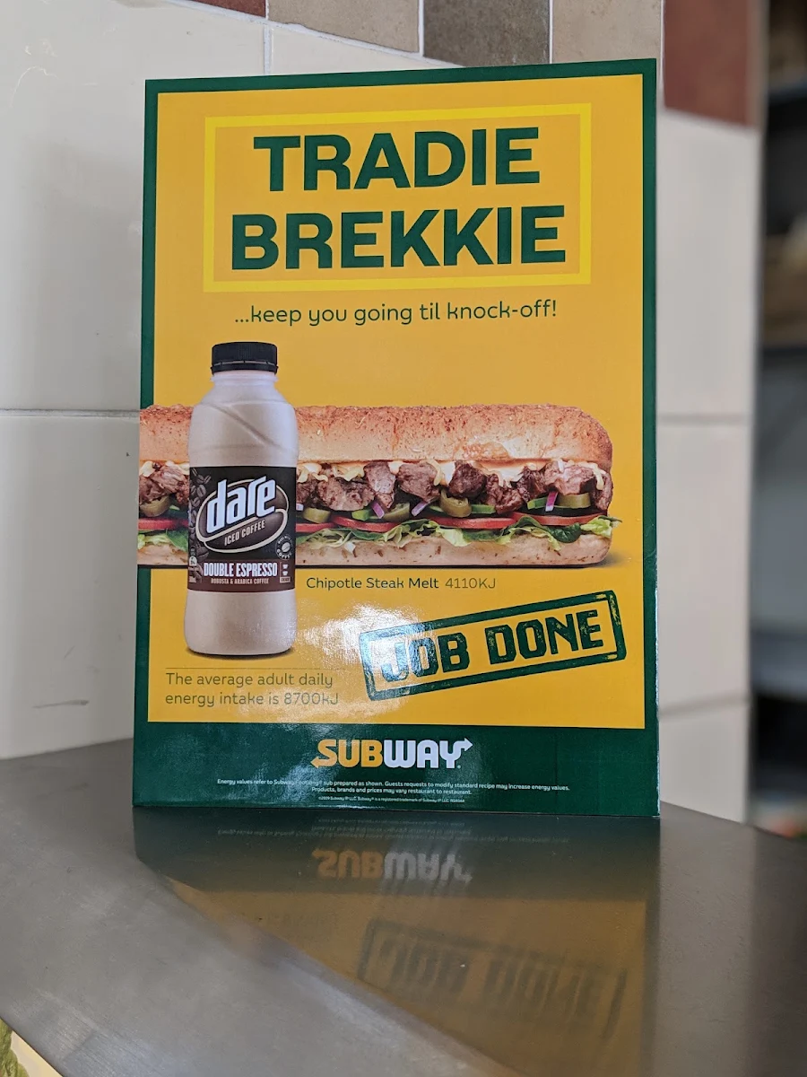 Menu, Subway Springwood
