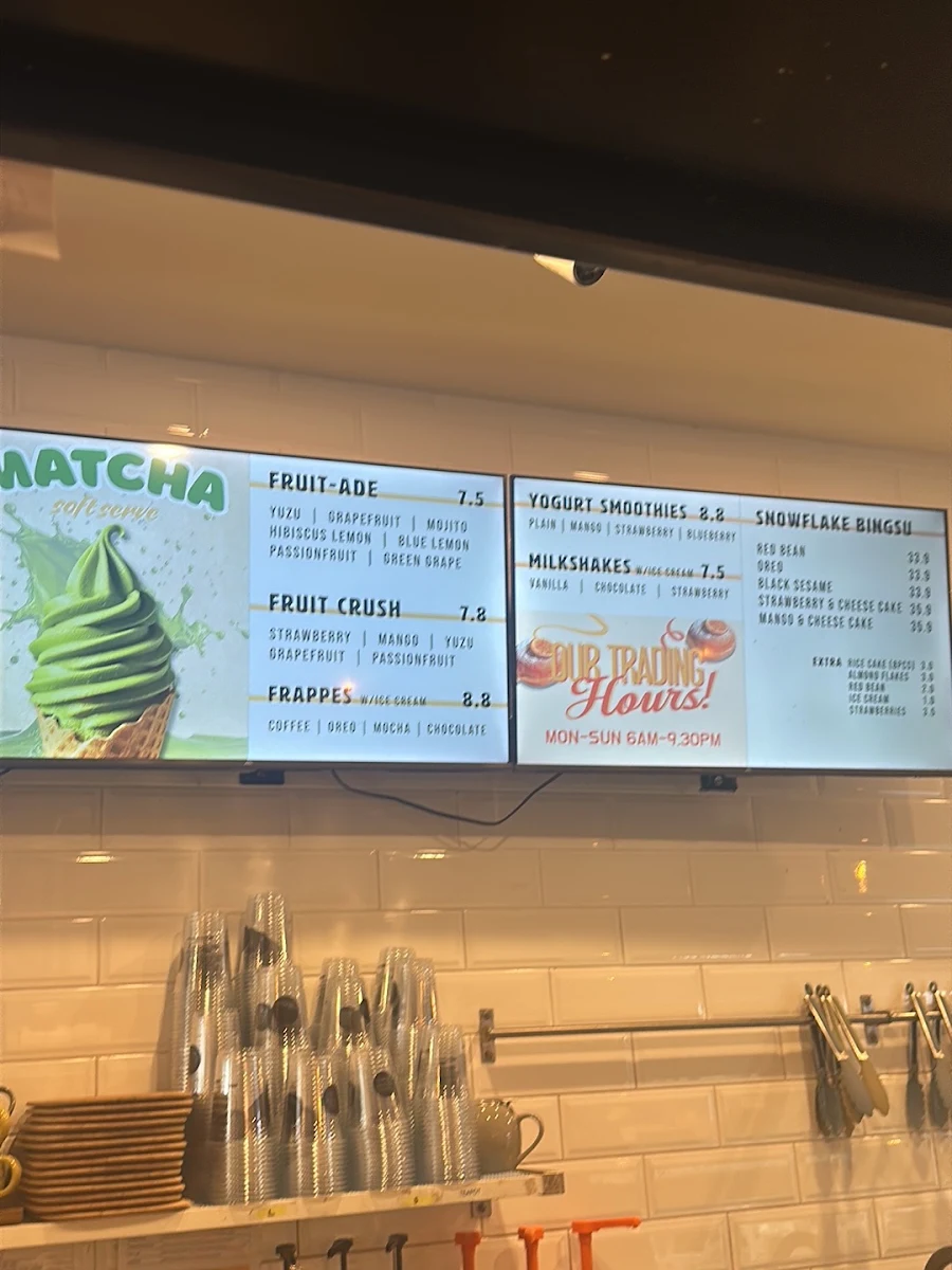 Menu, 10000LAB Eastwood