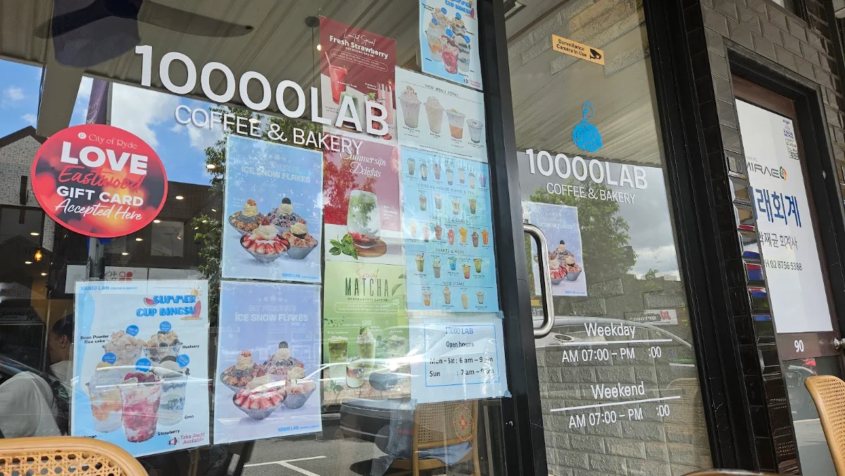 Menu, 10000LAB Eastwood