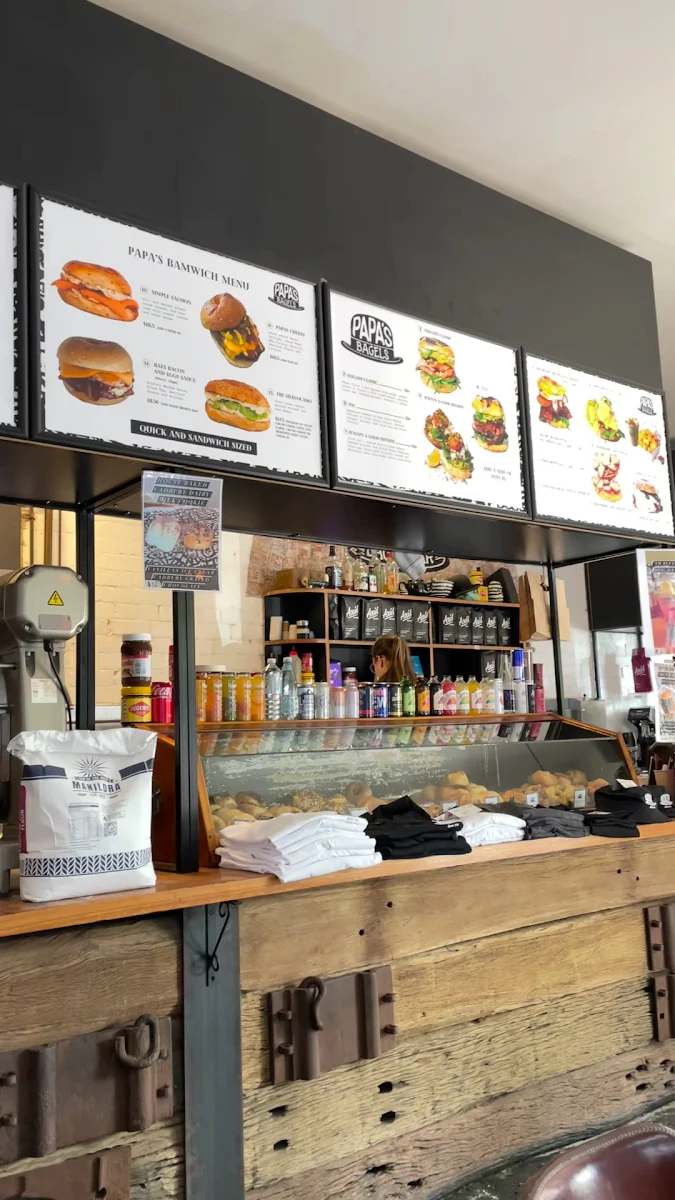 Menu, Papa's Bagels