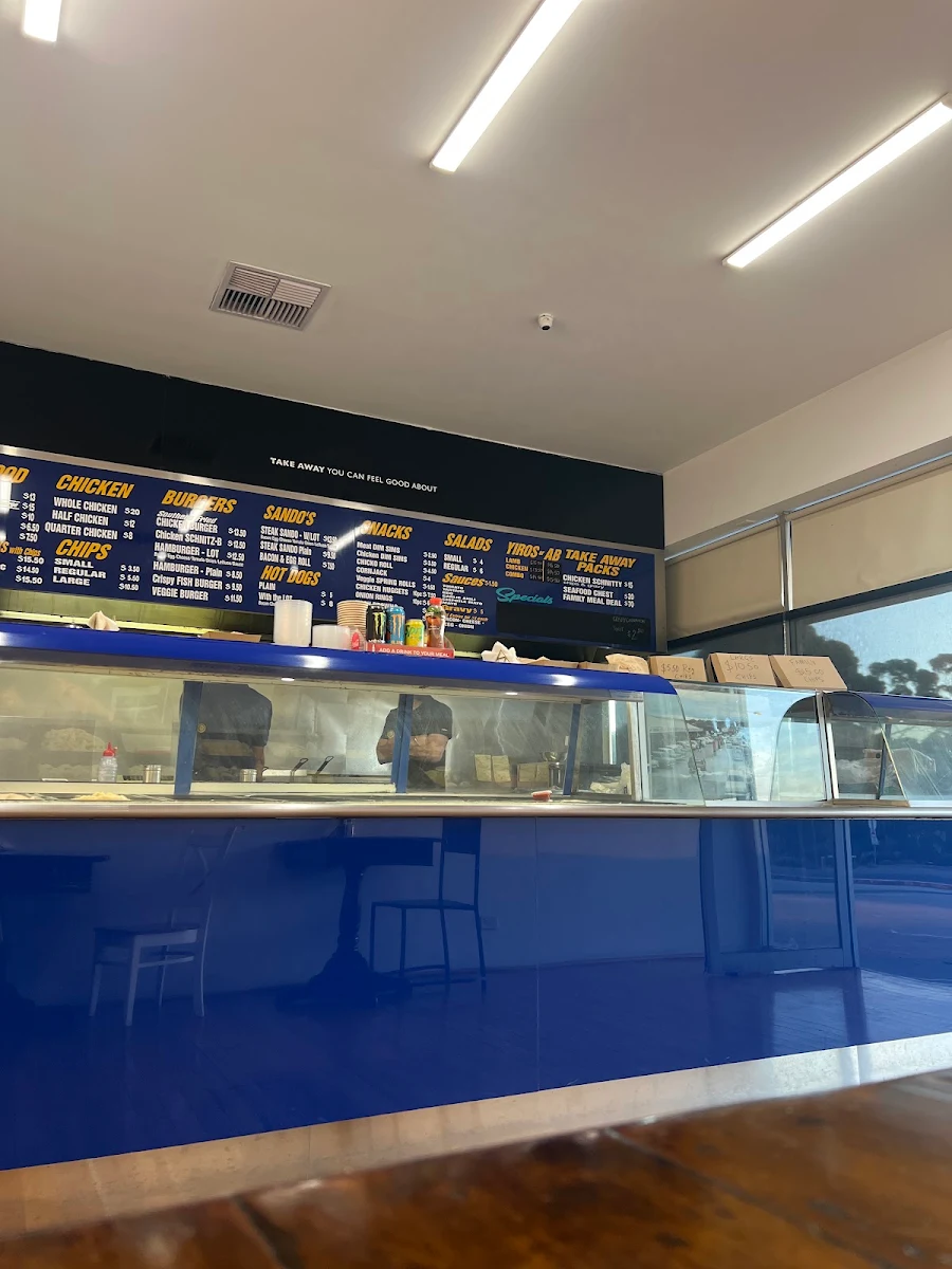 Menu, ROADHOUSE CHICKEN AND SEAFOOD TAKEAWAYS