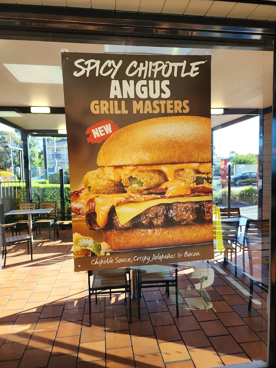 Menu, Hungry Jack's Burgers Paralowie