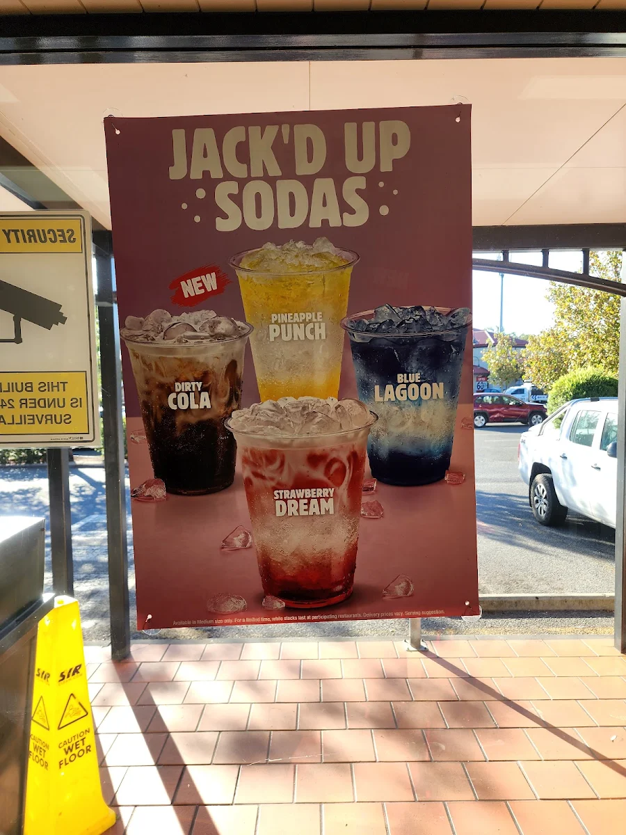 Menu, Hungry Jack's Burgers Paralowie
