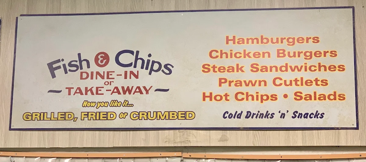 Menu, Fishnets Takeaway & Catering