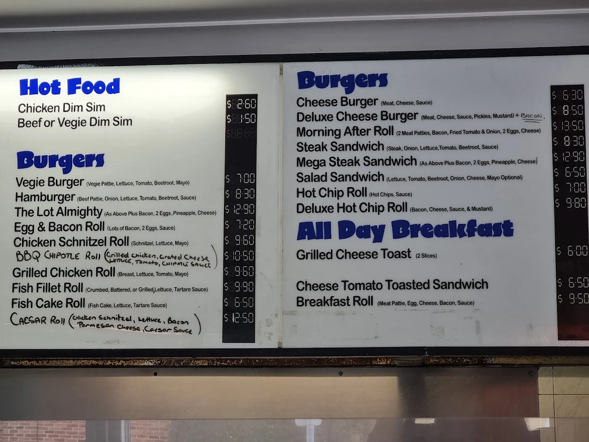 Menu, Fishnets Takeaway & Catering