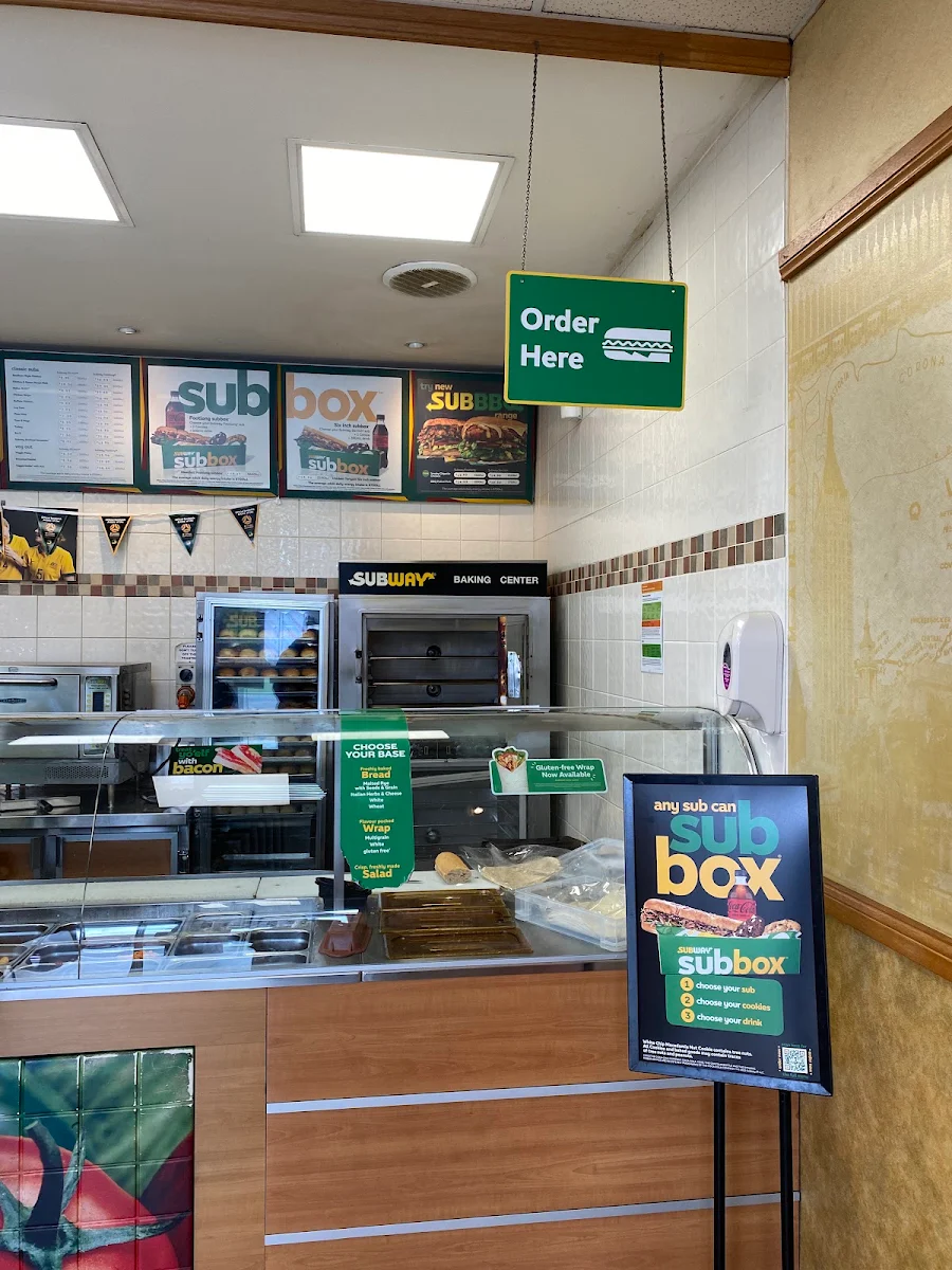 Menu, Subway