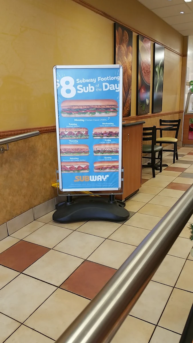 Menu, Subway