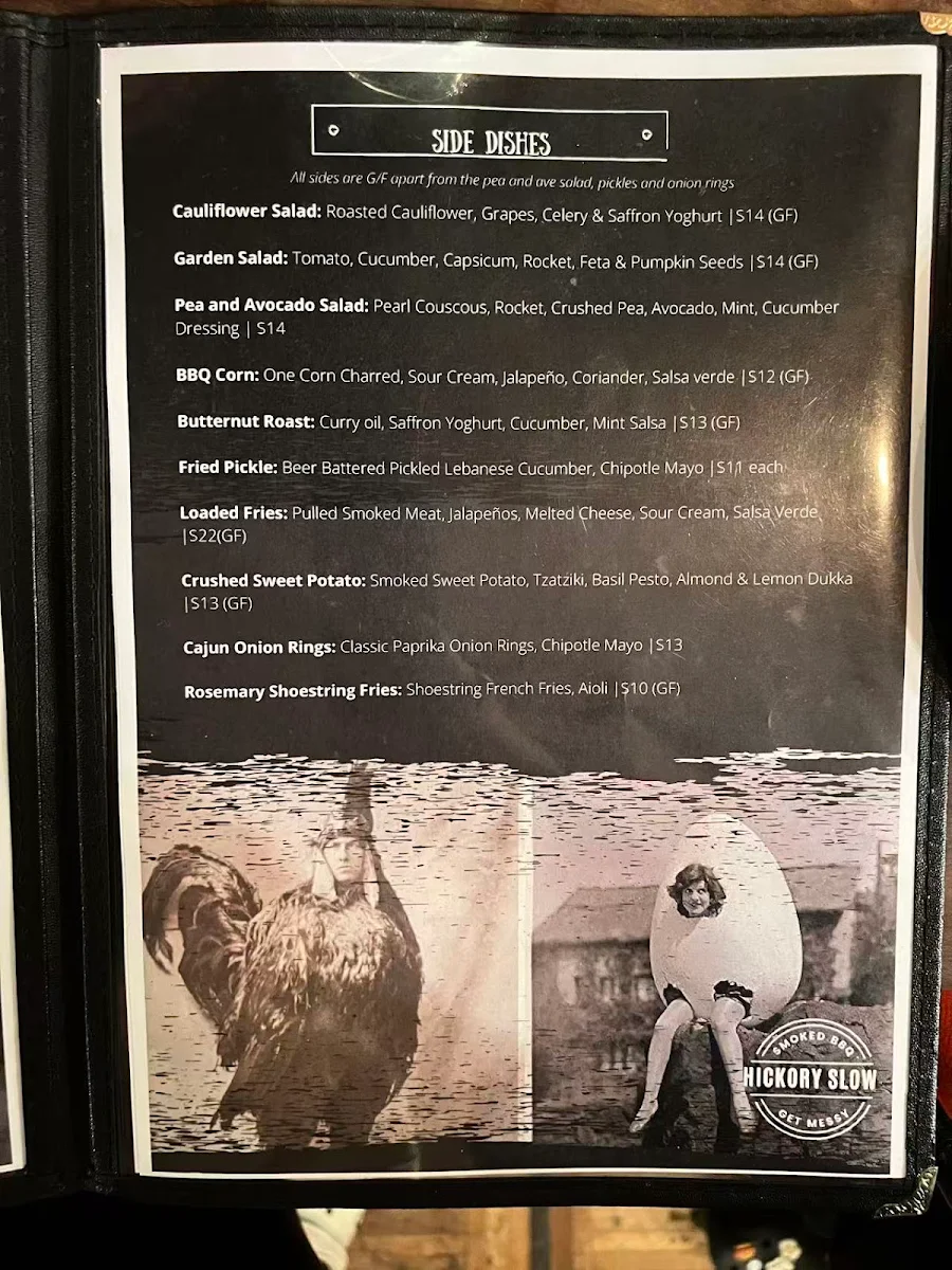 Menu, Hickory