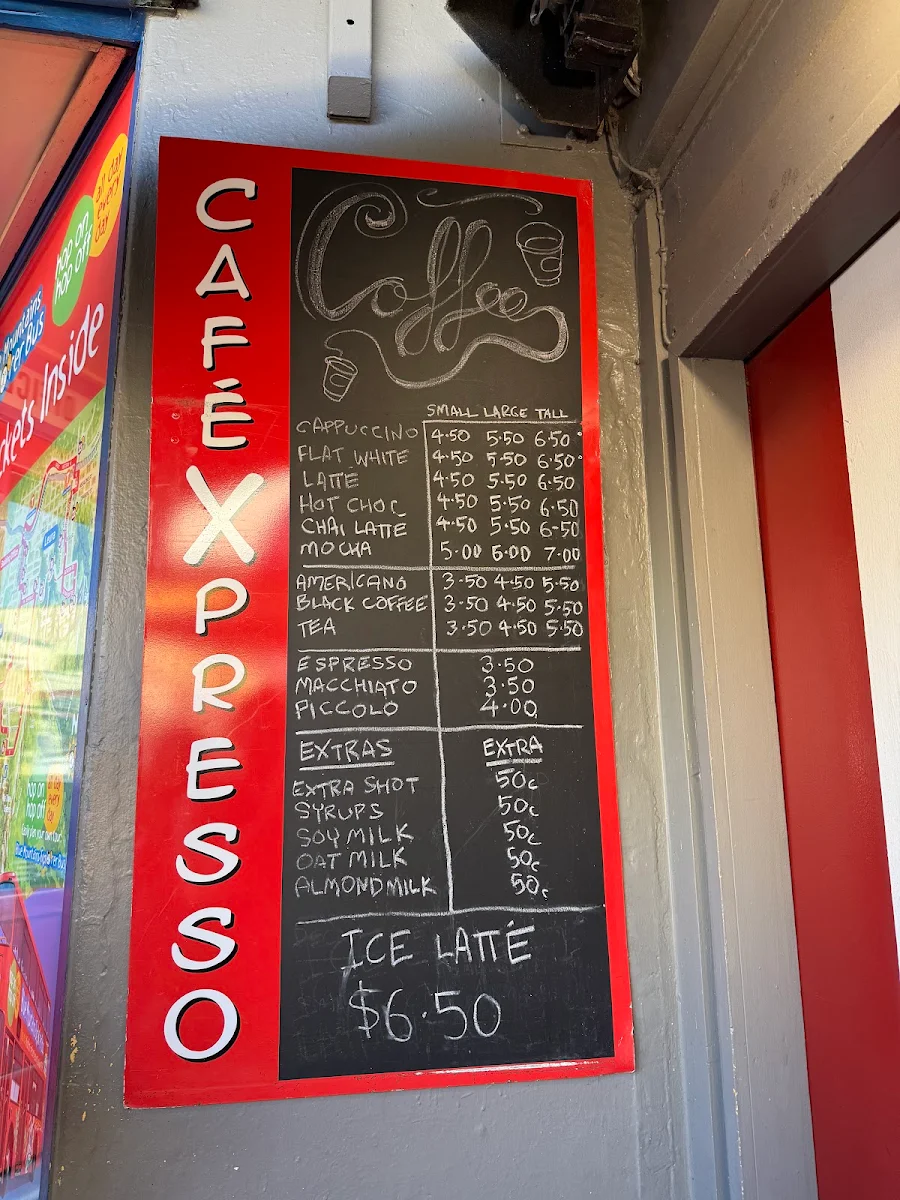Menu, CafeXpresso